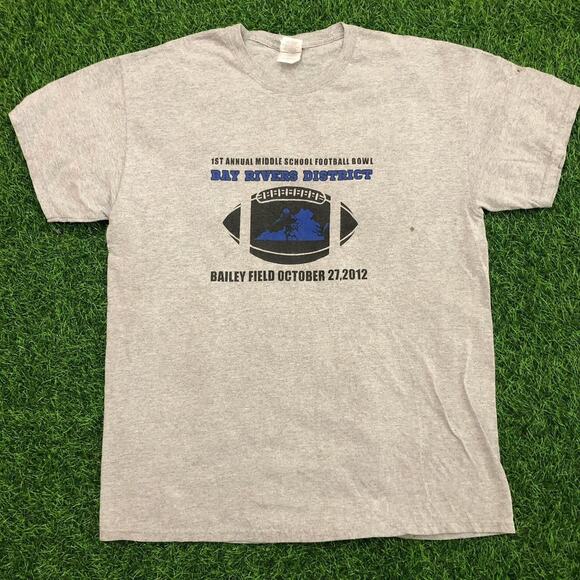 Vintage 2012 First Annual School Football Bowl Graphic Tee - Picture 1 of 4